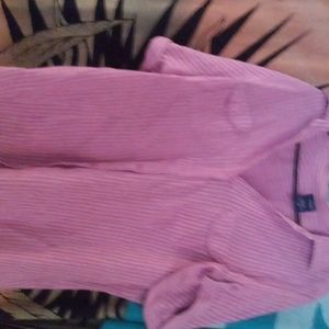 Basic Editions Summer purple printed cotton button up blouse size 3x.